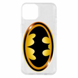 Чохол для iPhone 14 Batman logo Gold - PrintSalon