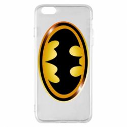 Чохол для iPhone 6 Plus/6S Plus Batman logo Gold - PrintSalon