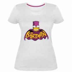 Жіноча преміум футболка Bartman simpson - PrintSalon