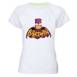 Жіноча футболка для спорту Bartman simpson - PrintSalon