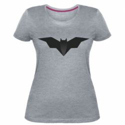 Жіноча преміум футболка Batman unusual logo - PrintSalon