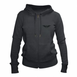 Жіноче худі на блискавці Batman unusual logo - PrintSalon
