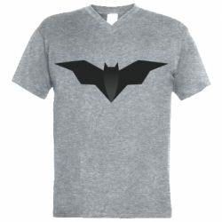 Чоловіча футболка з V-подібним вирізом Batman unusual logo - PrintSalon