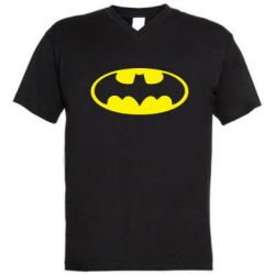 Мужская футболка  с V-образным вырезом Batman - PrintSalon