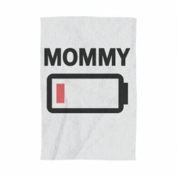 Полотенце с принтом Battery Mom - PrintSalon