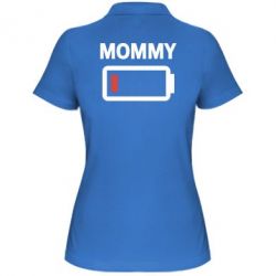 Женское поло Battery Mom - PrintSalon