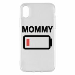 Чехол для iPhone X/Xs Battery Mom - PrintSalon
