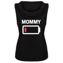 Женская майка Battery Mom - PrintSalon
