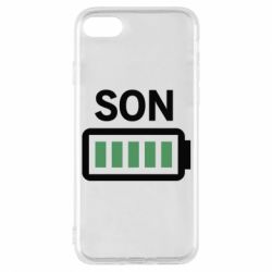 Чехол для iPhone 8 Battery son - PrintSalon