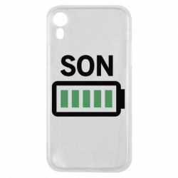 Чехол для iPhone XR Battery son - PrintSalon