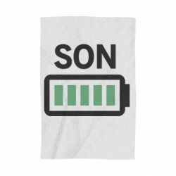 Полотенце с принтом Battery son - PrintSalon