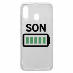 Чехол для Samsung A20 Battery son - PrintSalon