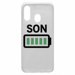 Чехол для Samsung A40 Battery son - PrintSalon
