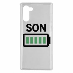 Чехол для Samsung Note 10 Battery son - PrintSalon