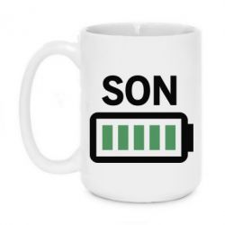 Чашка 420ml Battery son - PrintSalon