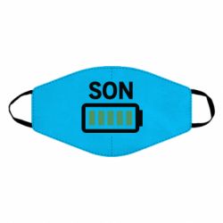 Маска многоразовая Battery son - PrintSalon