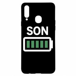 Чехол для Samsung A20s Battery son - PrintSalon