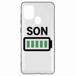 Чехол для Samsung A21s Battery son - PrintSalon