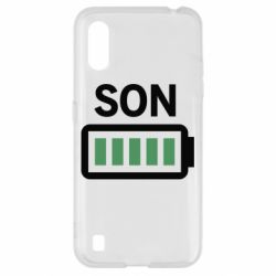 Чехол для Samsung A01/M01 Battery son - PrintSalon