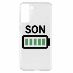 Чехол для Samsung S21+ Battery son - PrintSalon