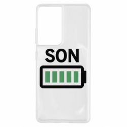 Чехол для Samsung S21 Ultra Battery son - PrintSalon