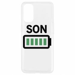 Чехол для Oppo Reno 4 Battery son - PrintSalon