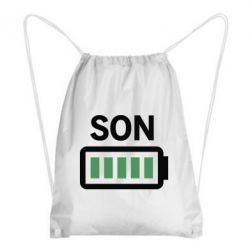 Рюкзак-мешок Battery son - PrintSalon