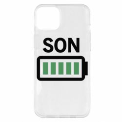 Чехол для iPhone 14 Plus Battery son - PrintSalon