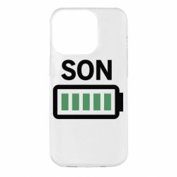 Чехол для iPhone 14 Pro Battery son - PrintSalon
