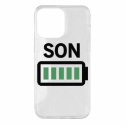 Чехол для iPhone 14 Pro Max Battery son - PrintSalon