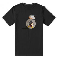 Мужская футболка премиум BB-8 and Mickey Mouse - PrintSalon