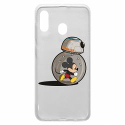 Чехол для Samsung A30 BB-8 and Mickey Mouse - PrintSalon