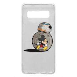 Чехол для Samsung S10 BB-8 and Mickey Mouse - PrintSalon