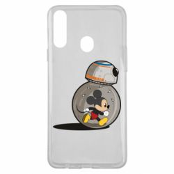 Чехол для Samsung A20s BB-8 and Mickey Mouse - PrintSalon