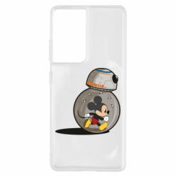 Чехол для Samsung S21 Ultra BB-8 and Mickey Mouse - PrintSalon
