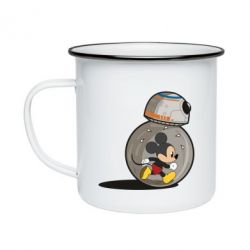 Кружка эмалированная BB-8 and Mickey Mouse - PrintSalon