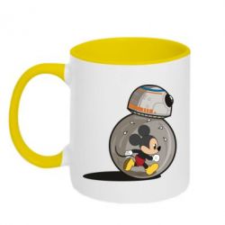 Чашка двухцветная 320ml BB-8 and Mickey Mouse - PrintSalon