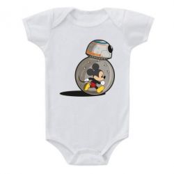 Детский бодик BB-8 and Mickey Mouse - PrintSalon