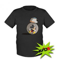 Детская футболка BB-8 and Mickey Mouse - PrintSalon