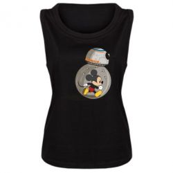 Женская майка BB-8 and Mickey Mouse - PrintSalon