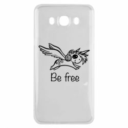 Чехол для Samsung J7 2016 Be free unicorn - PrintSalon