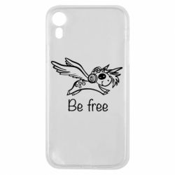 Чехол для iPhone XR Be free unicorn - PrintSalon