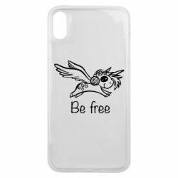 Чехол для iPhone Xs Max Be free unicorn - PrintSalon