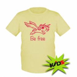 Детская футболка Be free unicorn - PrintSalon