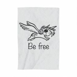 Полотенце с принтом Be free unicorn - PrintSalon