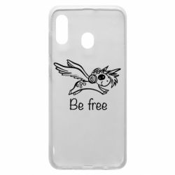 Чехол для Samsung A30 Be free unicorn - PrintSalon