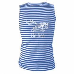 Майка-тельняшка Be free unicorn - PrintSalon