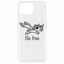 Чехол для Oppo Reno 4 Lite Be free unicorn - PrintSalon