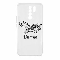 Чехол для Xiaomi Redmi 9 Be free unicorn - PrintSalon