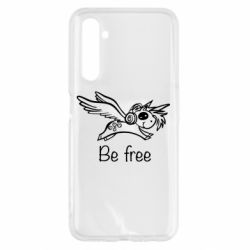 Чехол для Realme 6 Be free unicorn - PrintSalon